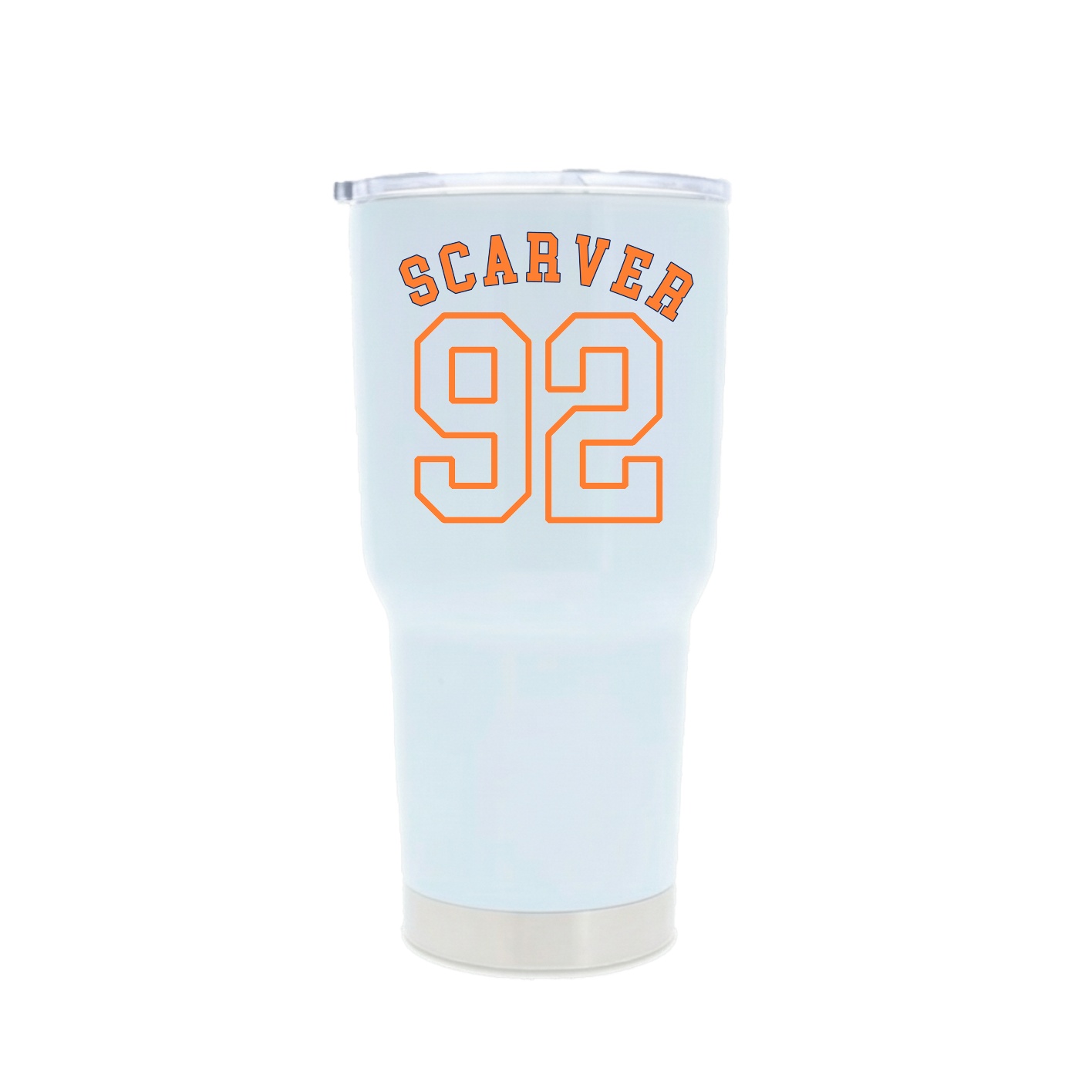 30oz Stainless Steel Tumbler — Shirsey Arch in White