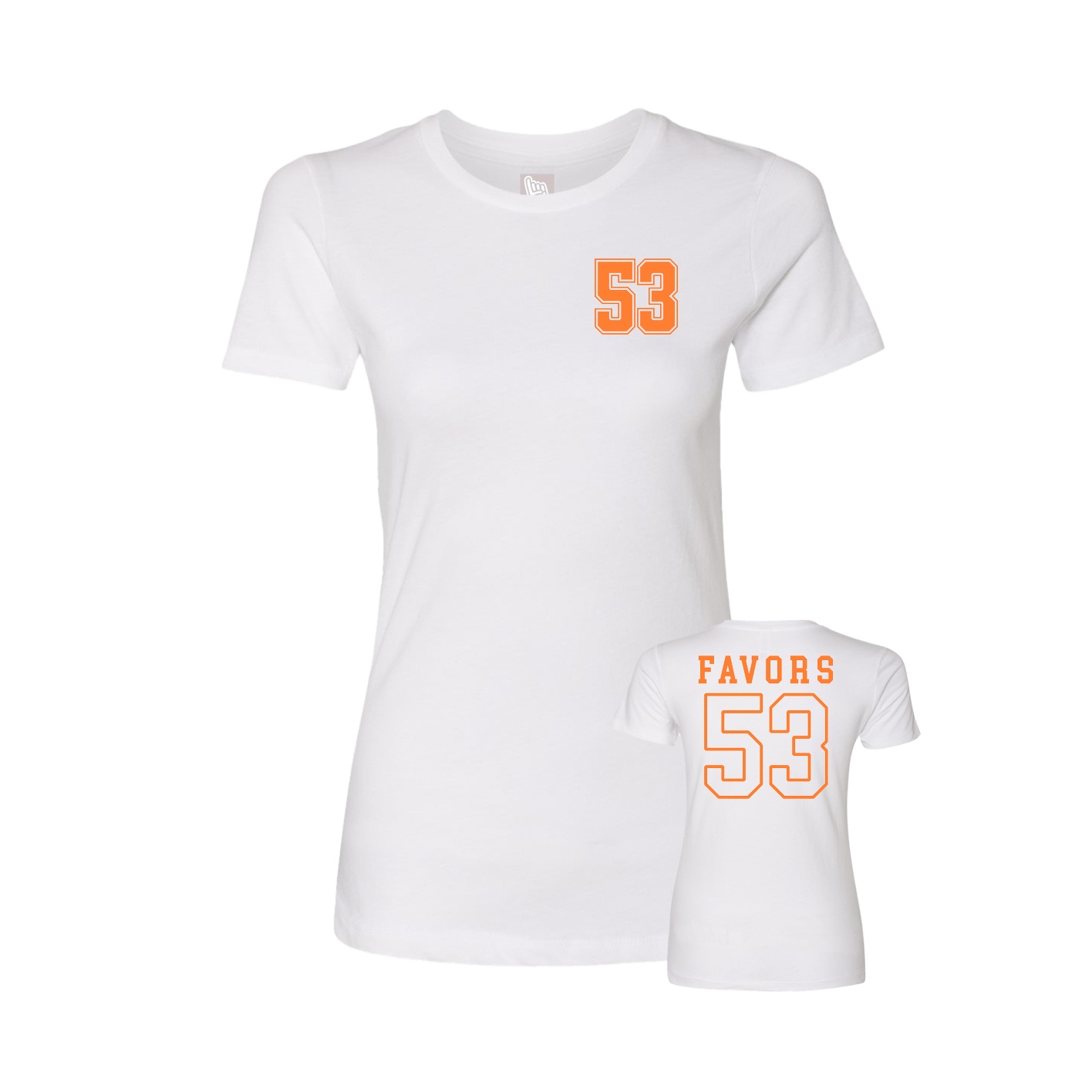 Womens Tee — Chest Back in White
