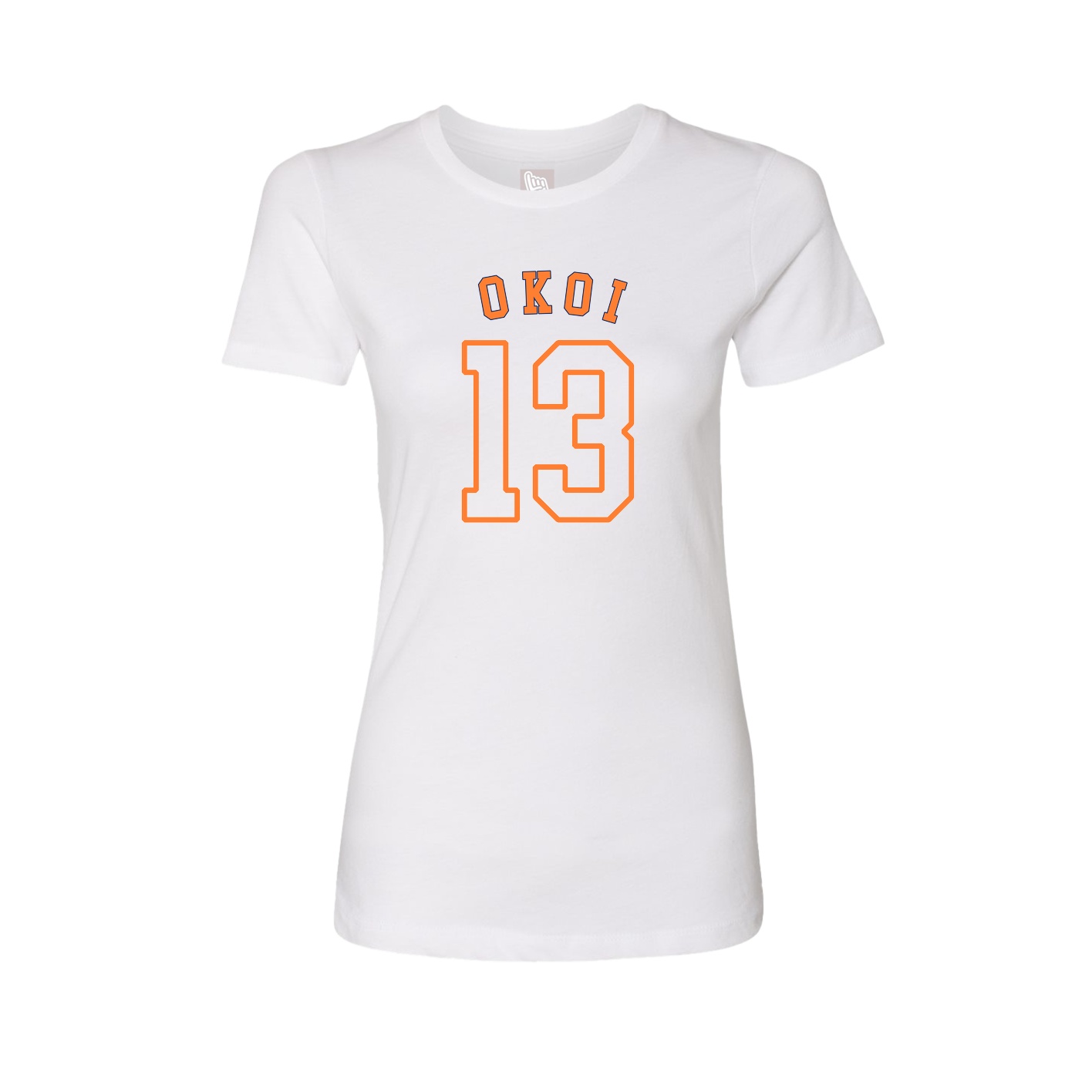 Fitted Women's Tee — Shirsey Arch in White
