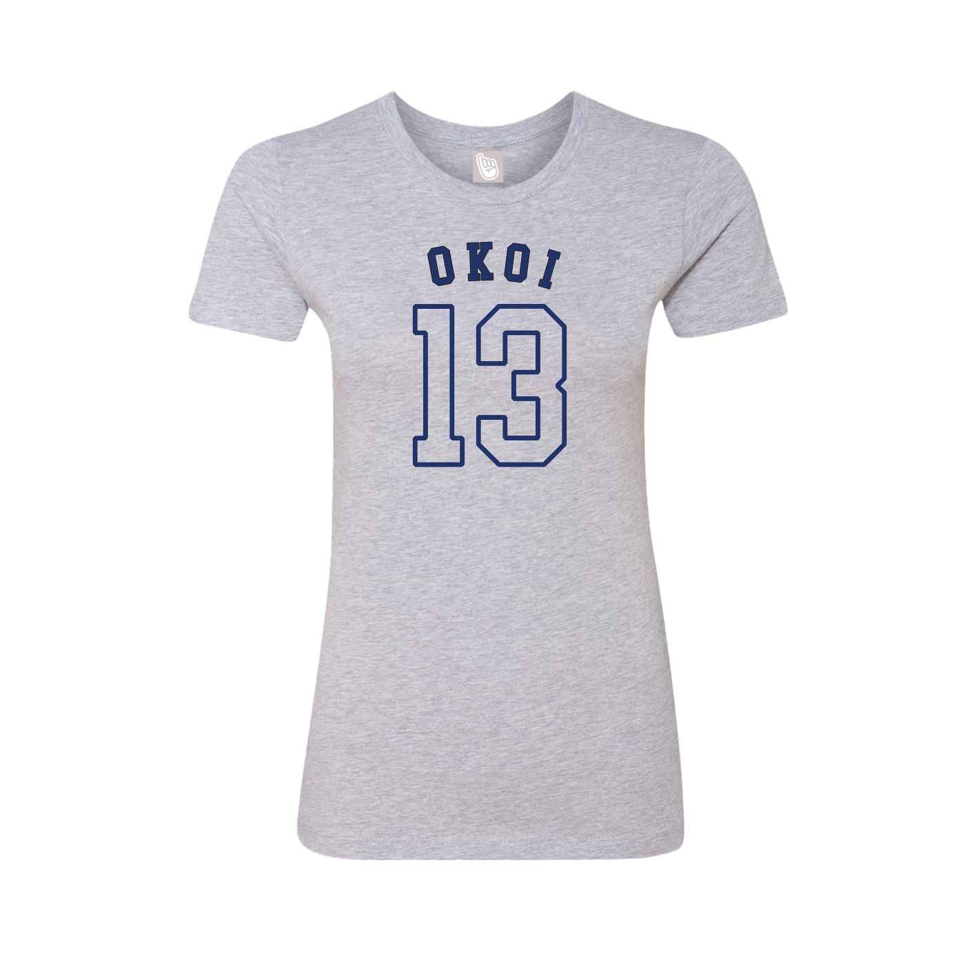 Fitted Women's Tee — Shirsey Arch in Grey
