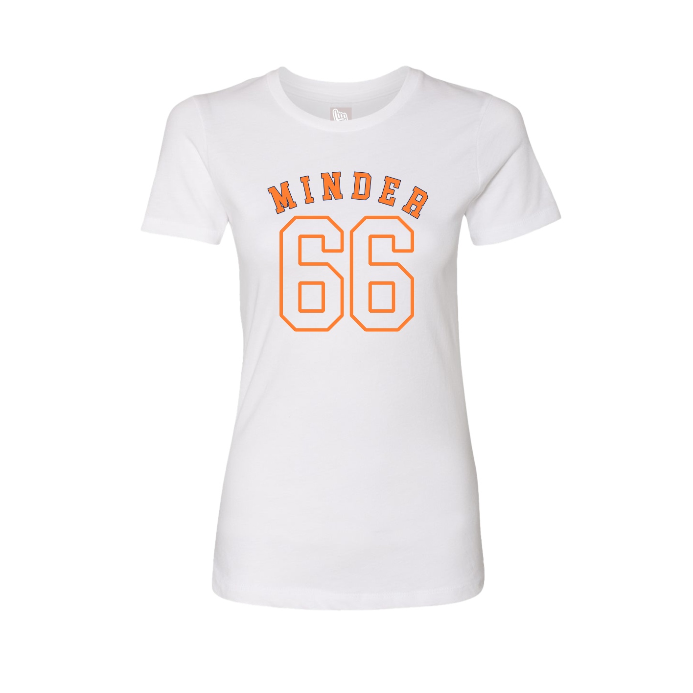 Fitted Women's Tee — Shirsey Arch in White