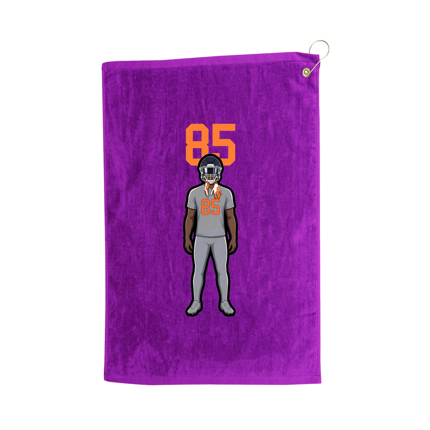 Golf Towel — Number Top in Purple