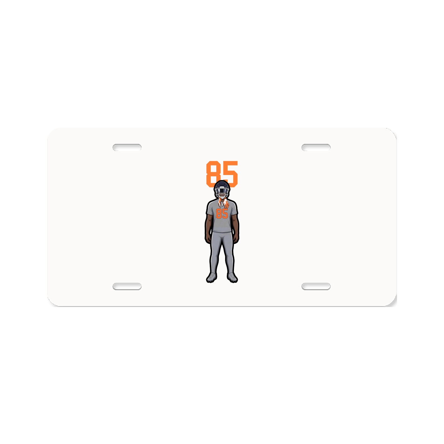 License Plate — Number Top in Classic