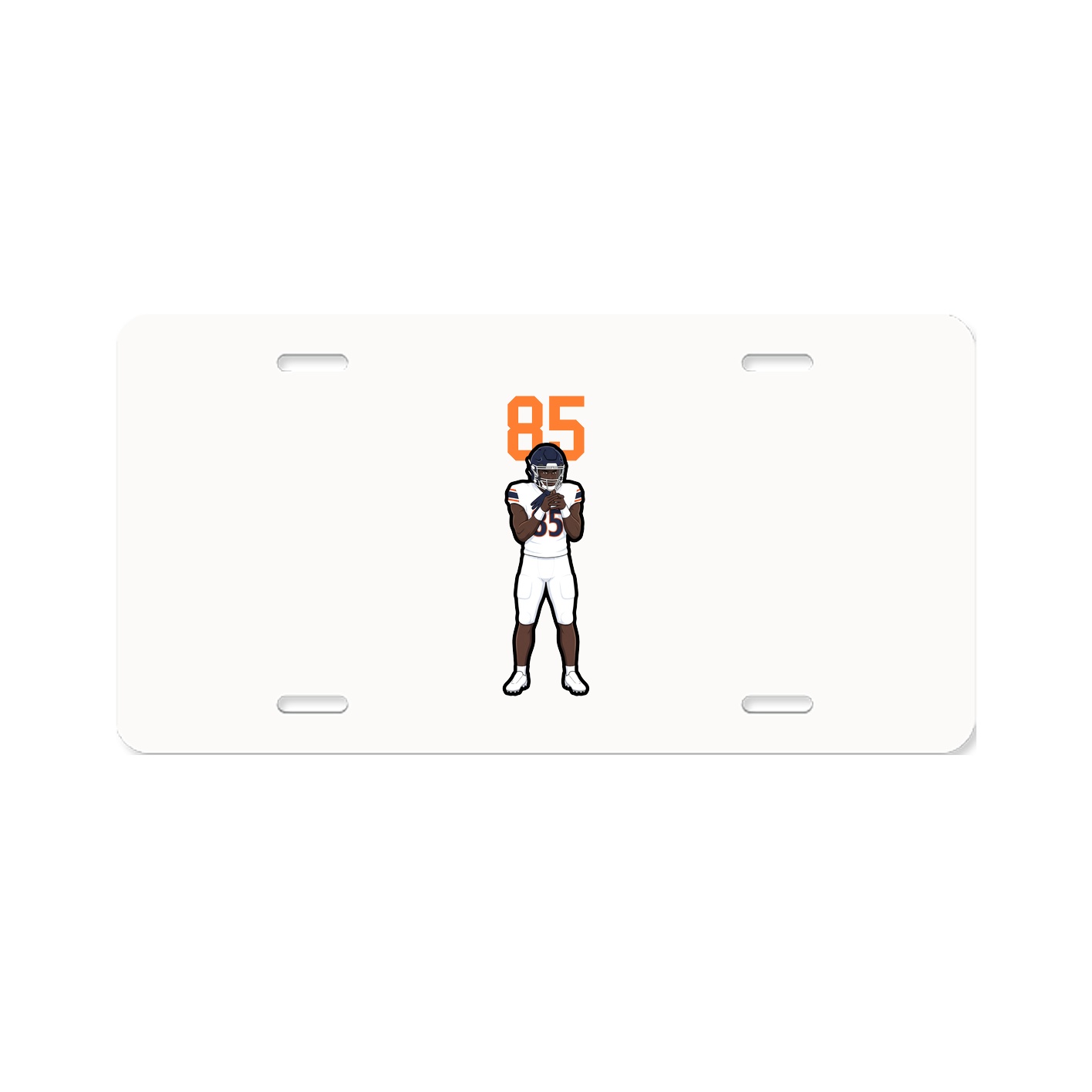 License Plate — Number Top in Classic