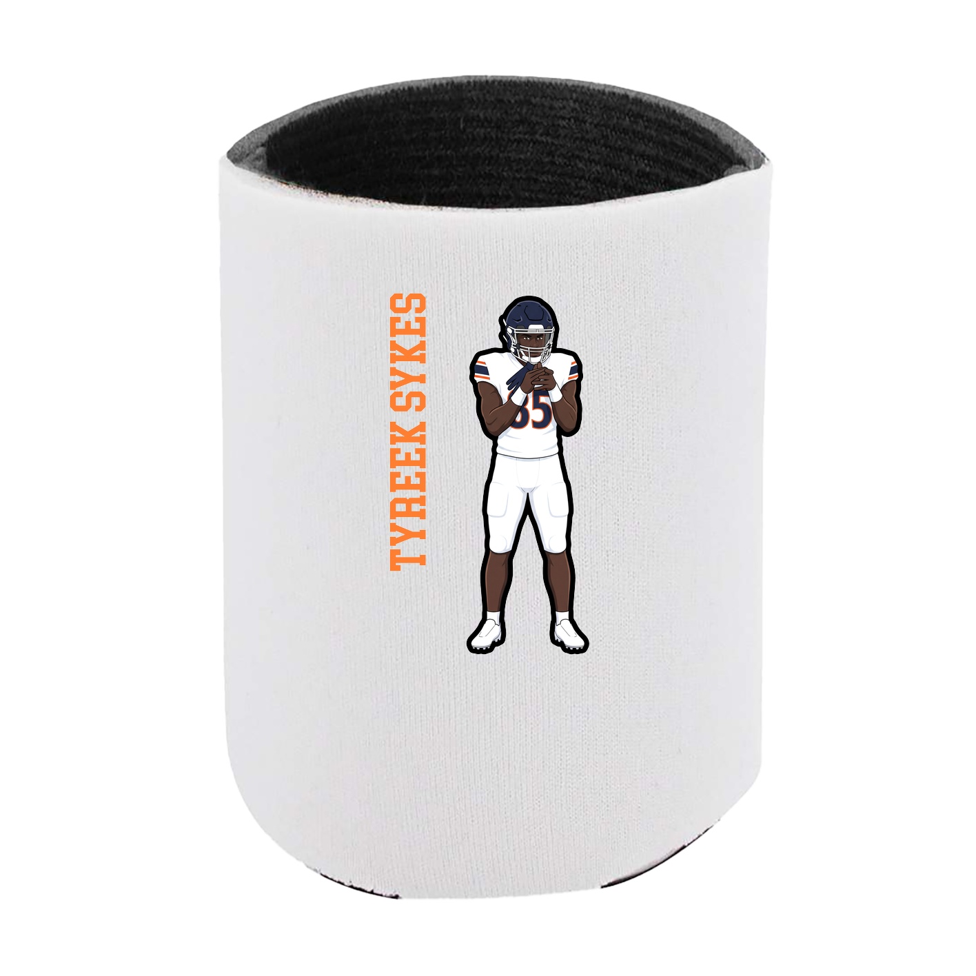Can Holder — Name Vertical in White