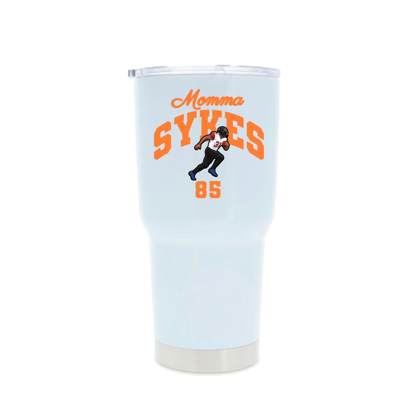 30oz Stainless Steel Tumbler — Mothers Day Arch in White