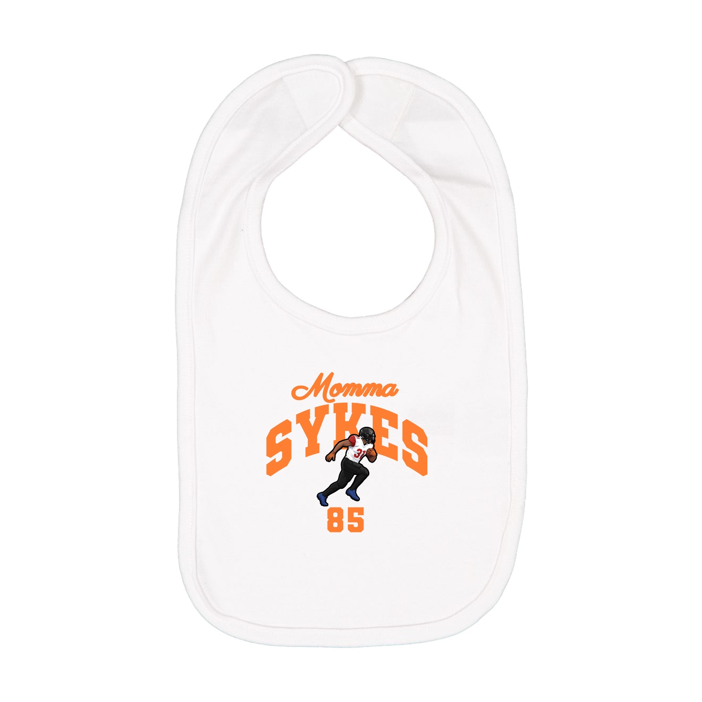 Infant Bib — Mothers Day Arch in White