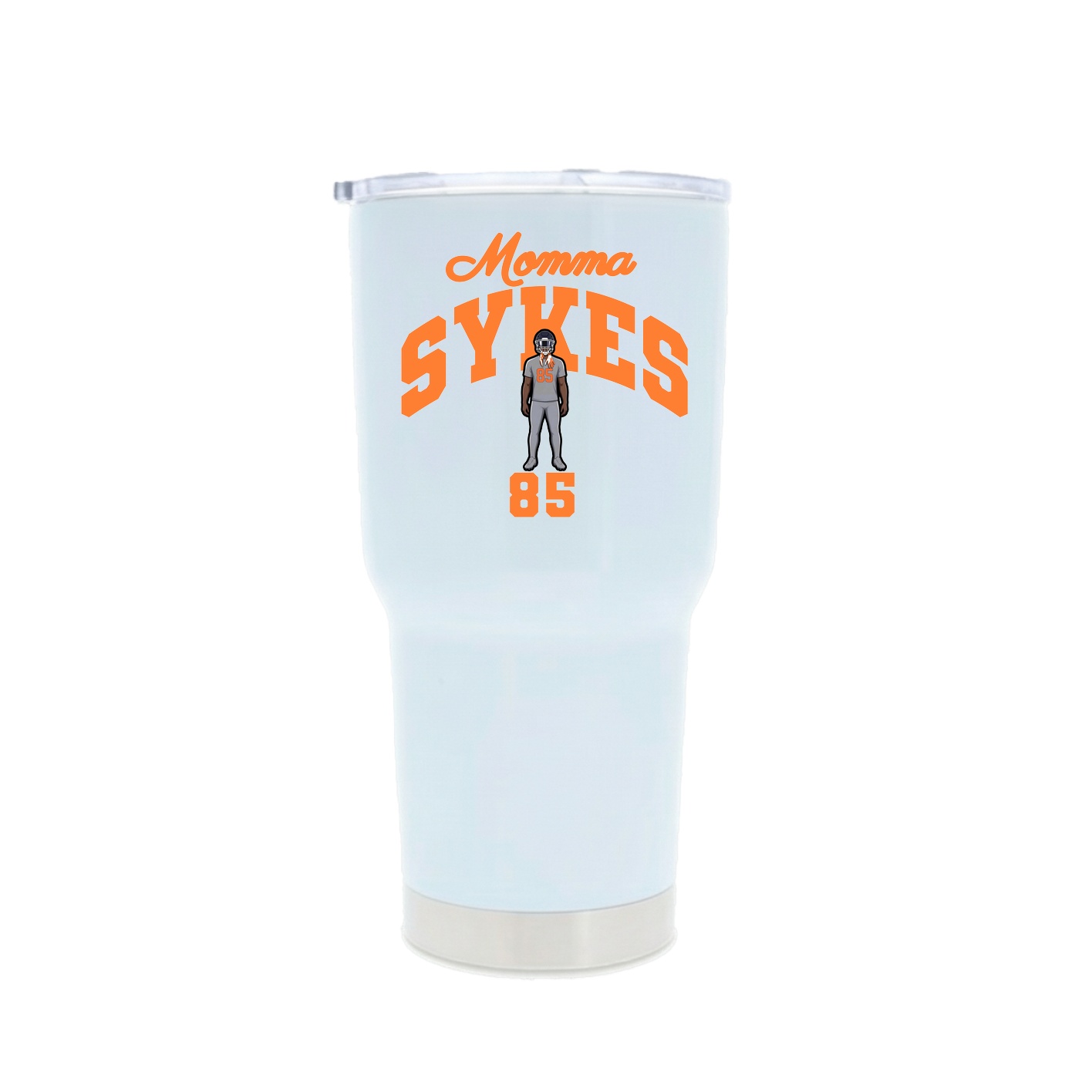 30oz Stainless Steel Tumbler — Mothers Day Arch in White