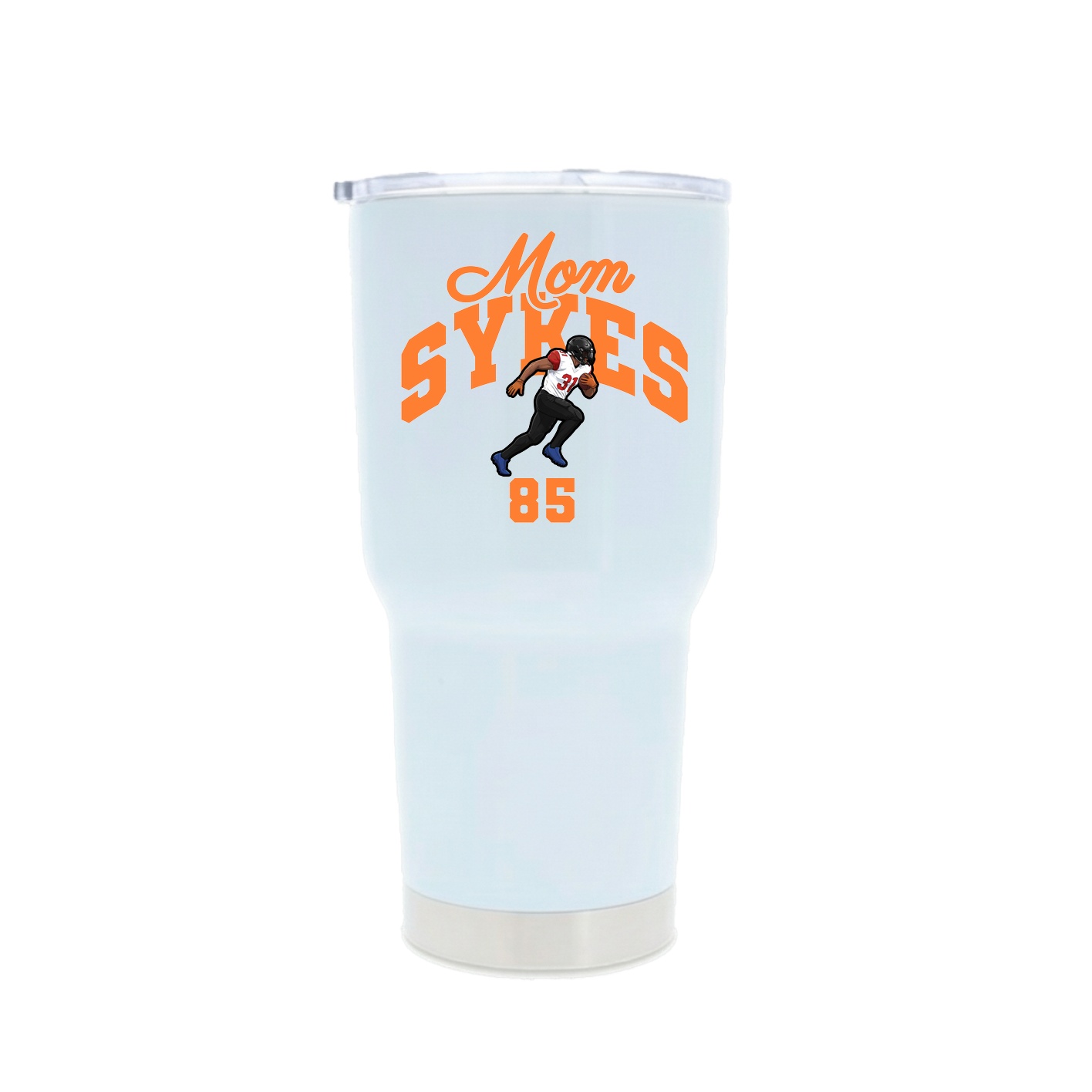 30oz Stainless Steel Tumbler — Mothers Day Arch in White