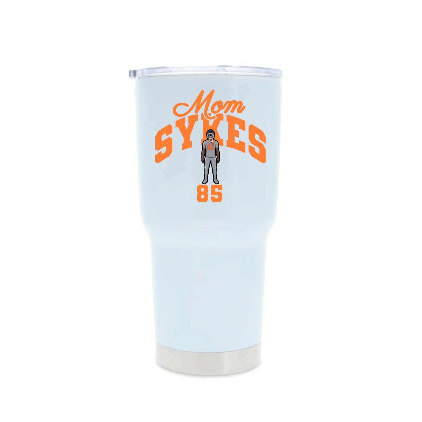 30oz Stainless Steel Tumbler — Mothers Day Arch in White