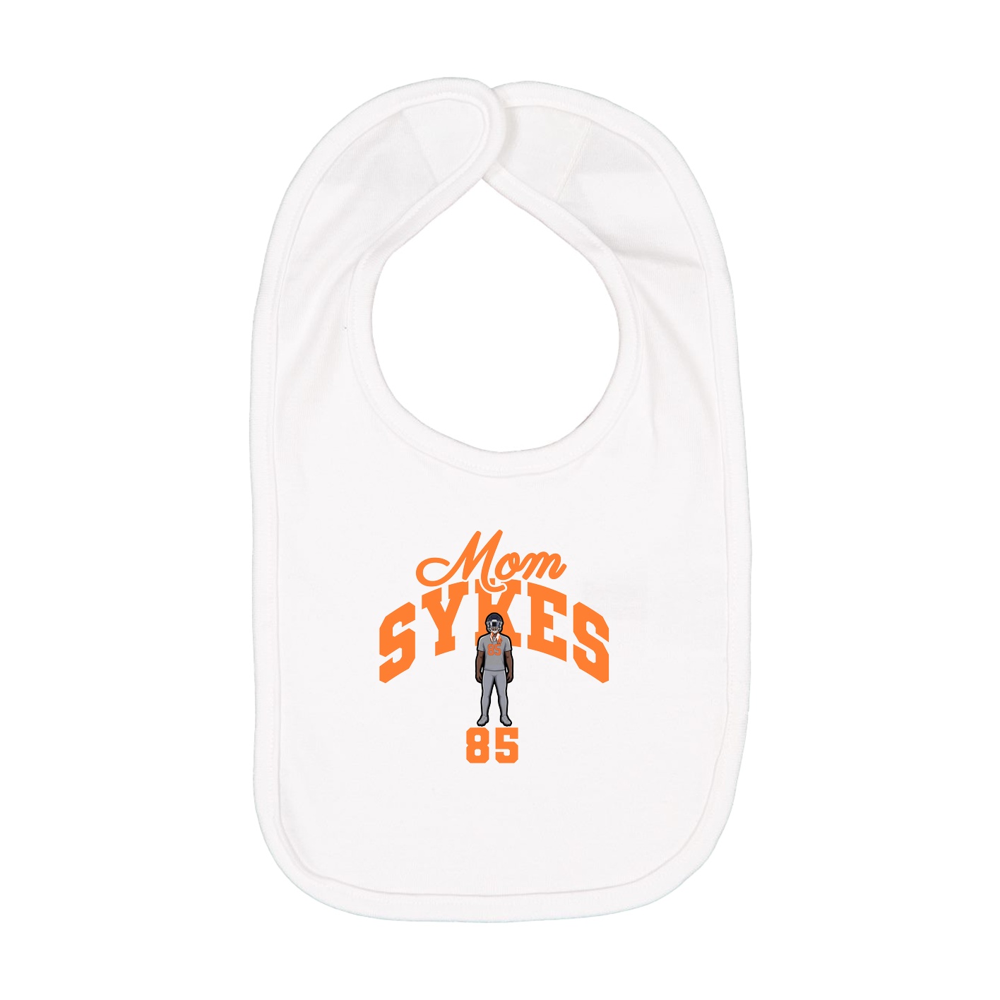 Infant Bib — Mothers Day Arch in White