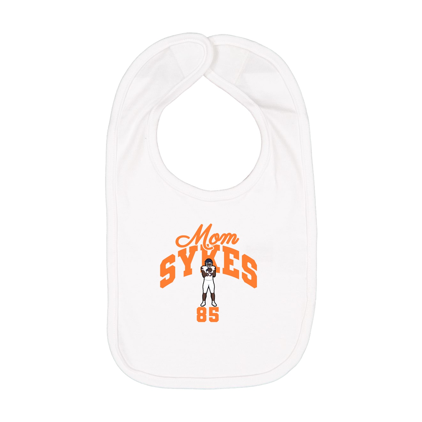 Infant Bib — Mothers Day Arch in White
