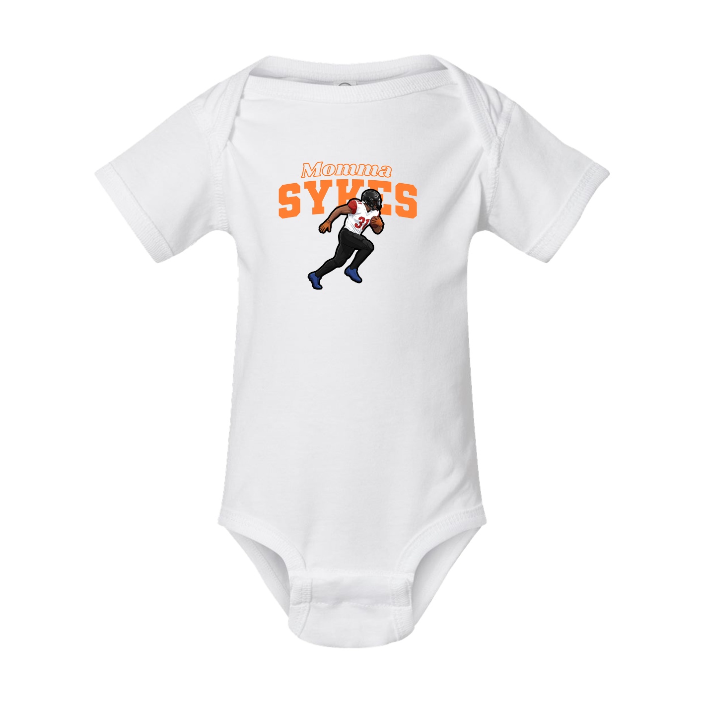 Baby Onesie — Mothers Day Block in White
