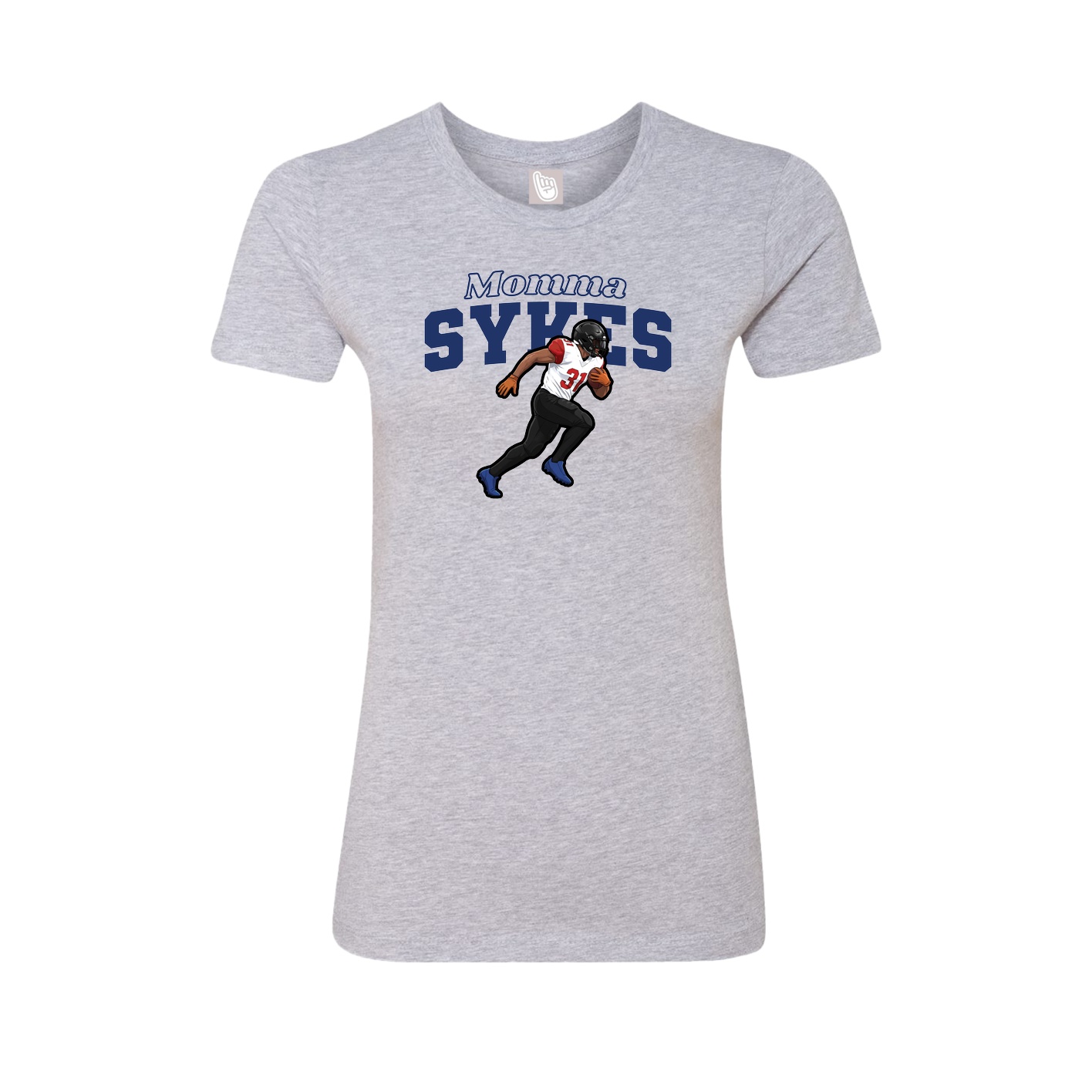 Womens Tee — Mothers Day Block in Grey