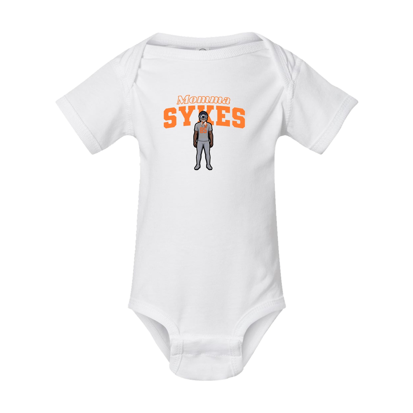 Baby Onesie — Mothers Day Block in White