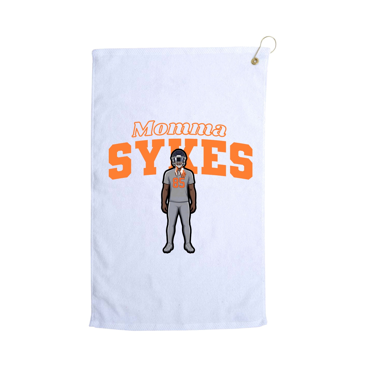 Golf Towel — Mothers Day Block in White