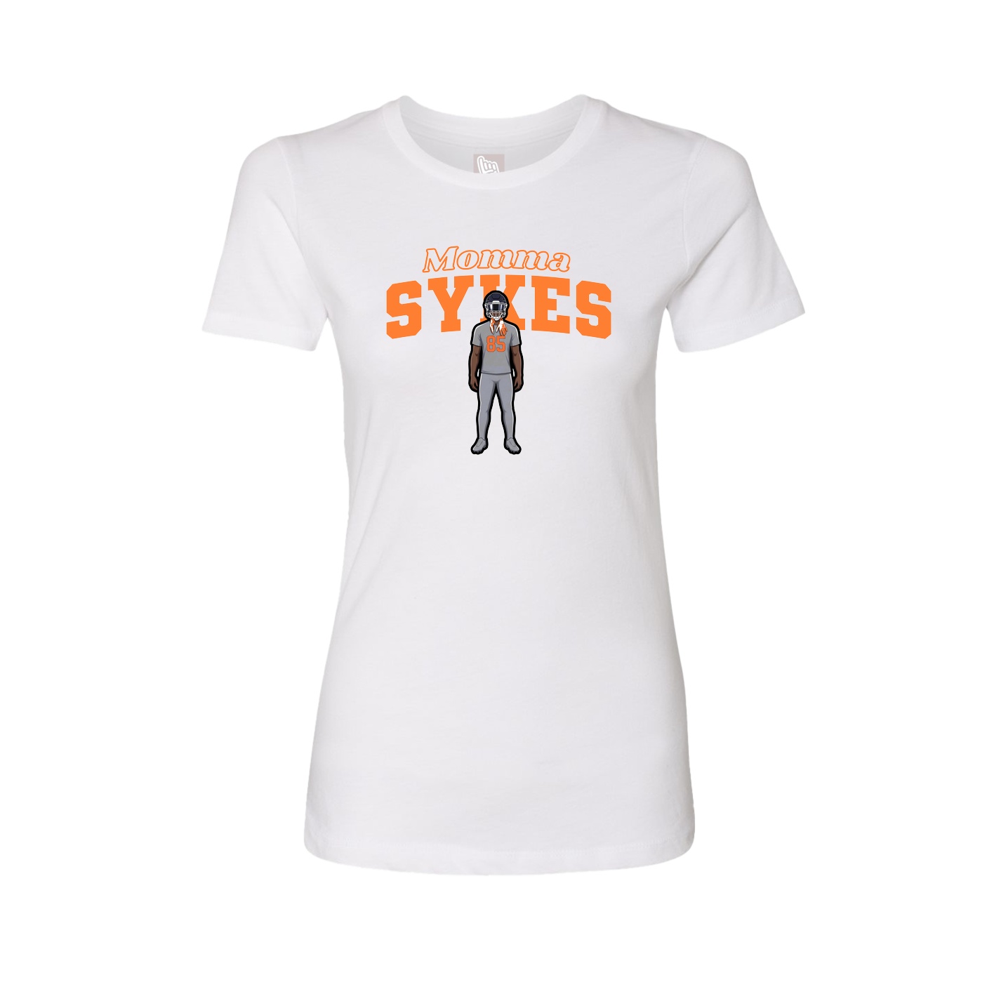 Womens Tee — Mothers Day Block in White