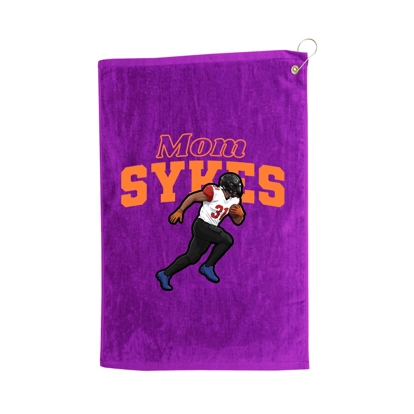 Golf Towel — Mothers Day Block in Purple