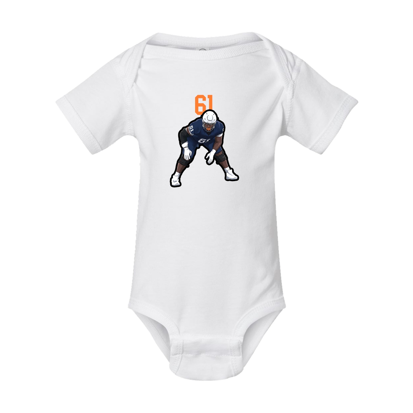 Baby Onesie — Number Top in White
