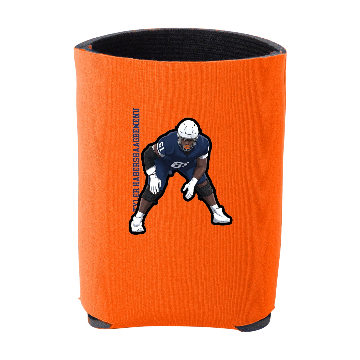 Can Holder — Name Vertical in Orange
