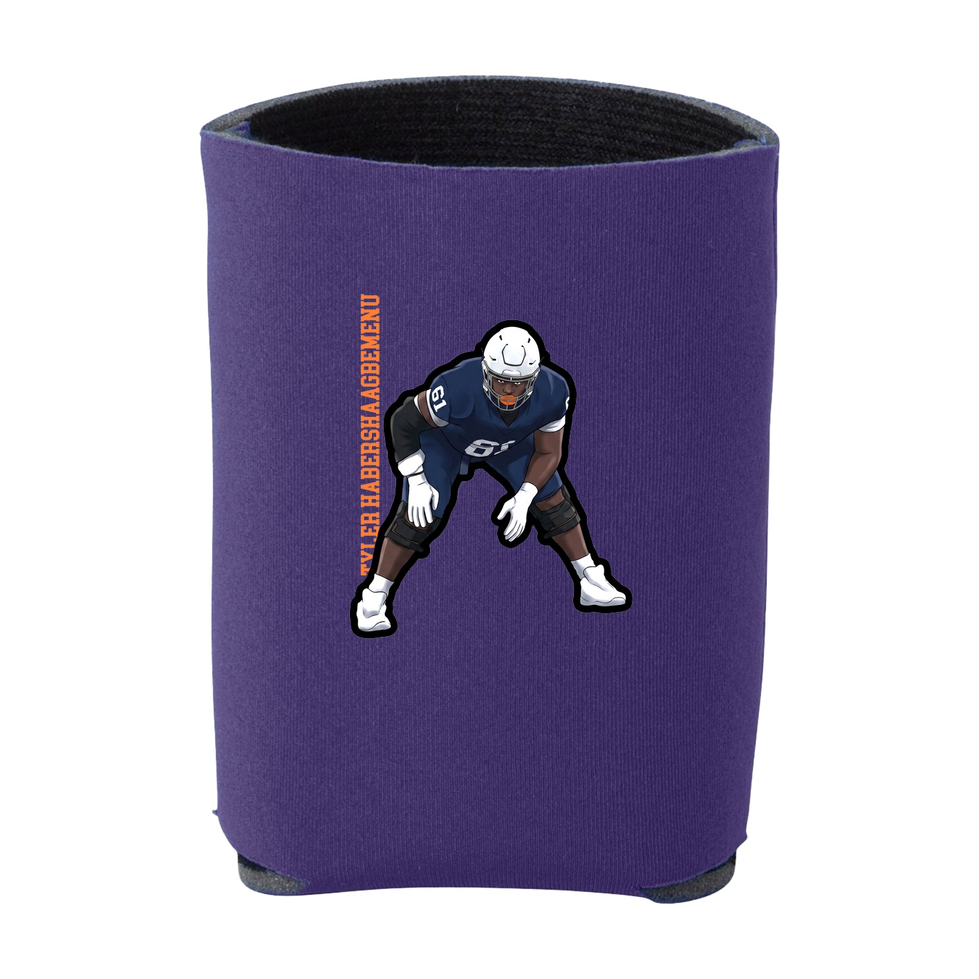 Can Holder — Name Vertical in Purple