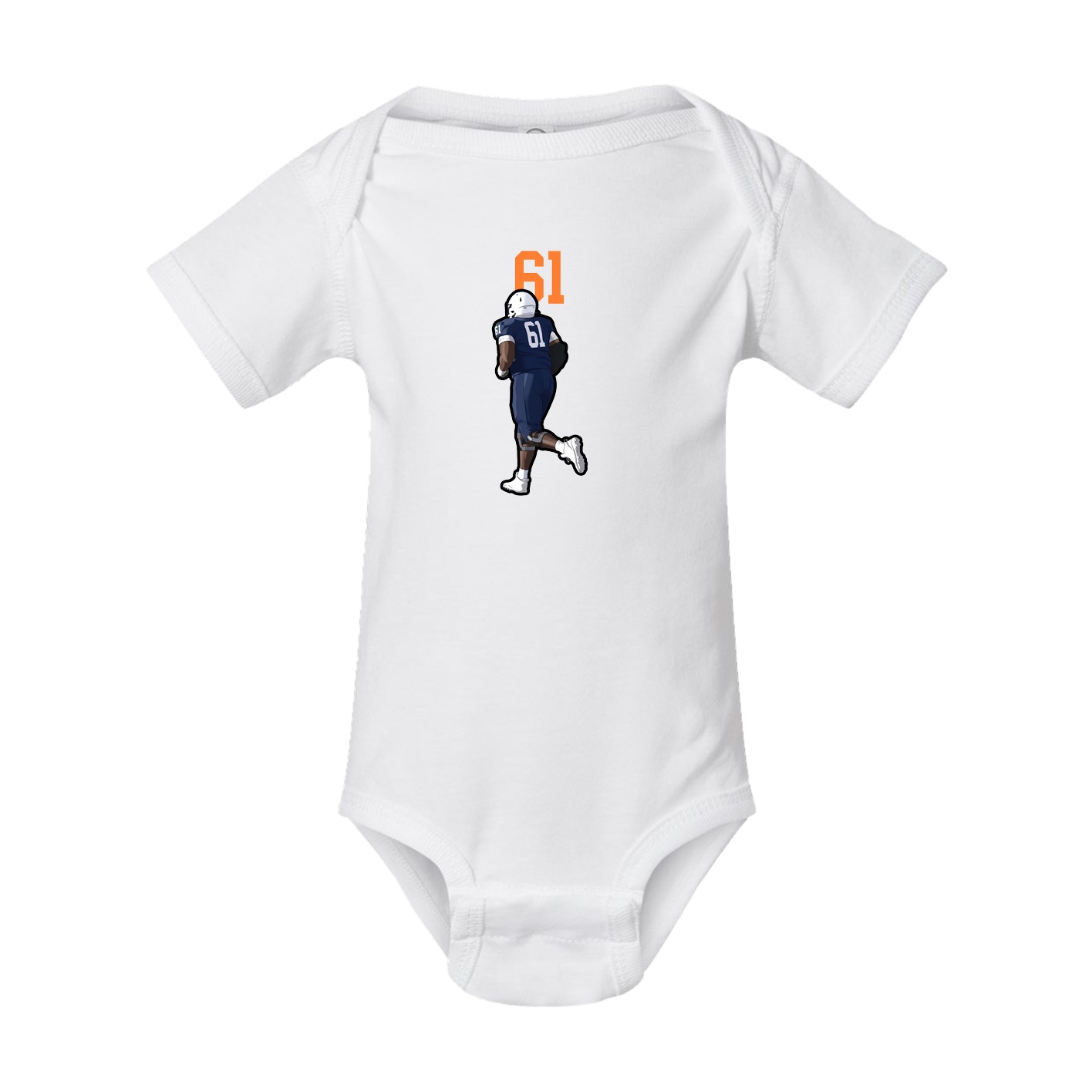 Baby Onesie — Number Top in White