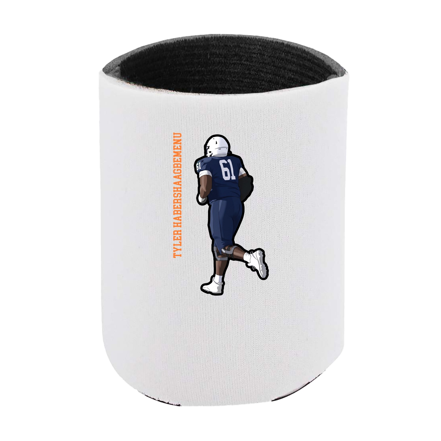 Can Holder — Name Vertical in White