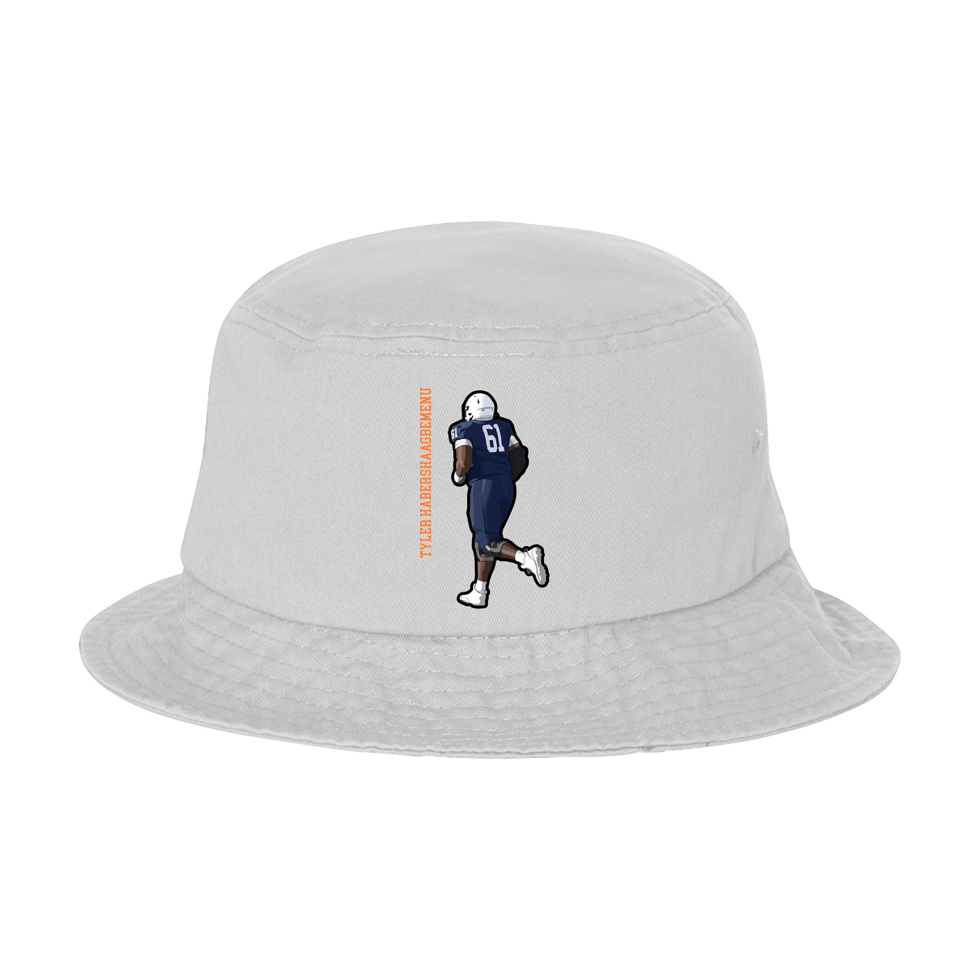 Bucket Cap — Name Vertical in White