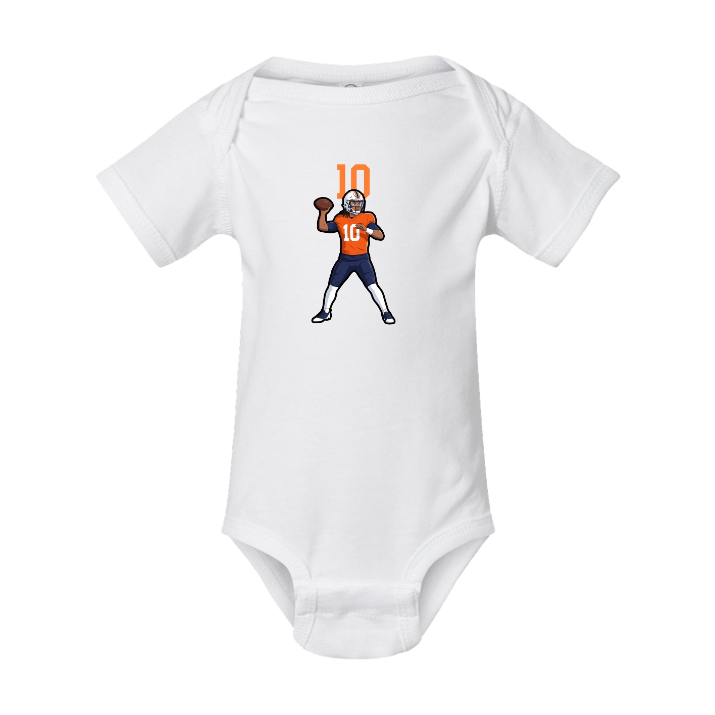 Baby Onesie — Number Top in White