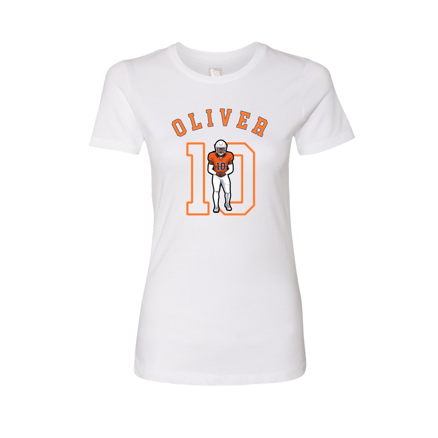 Fitted Women's Tee — Shirsey Arch in White