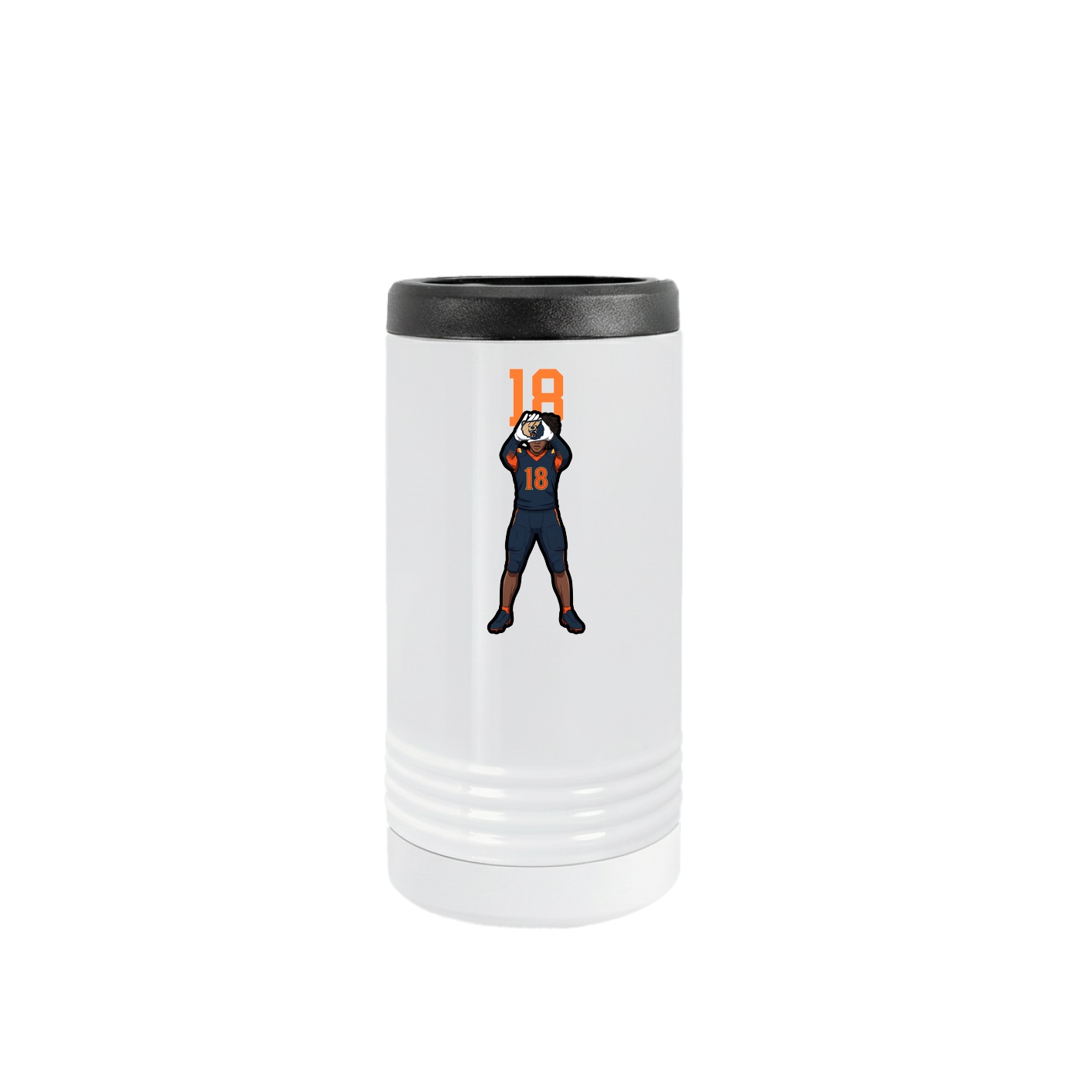 Slim Beverage Holder — Number Top in White