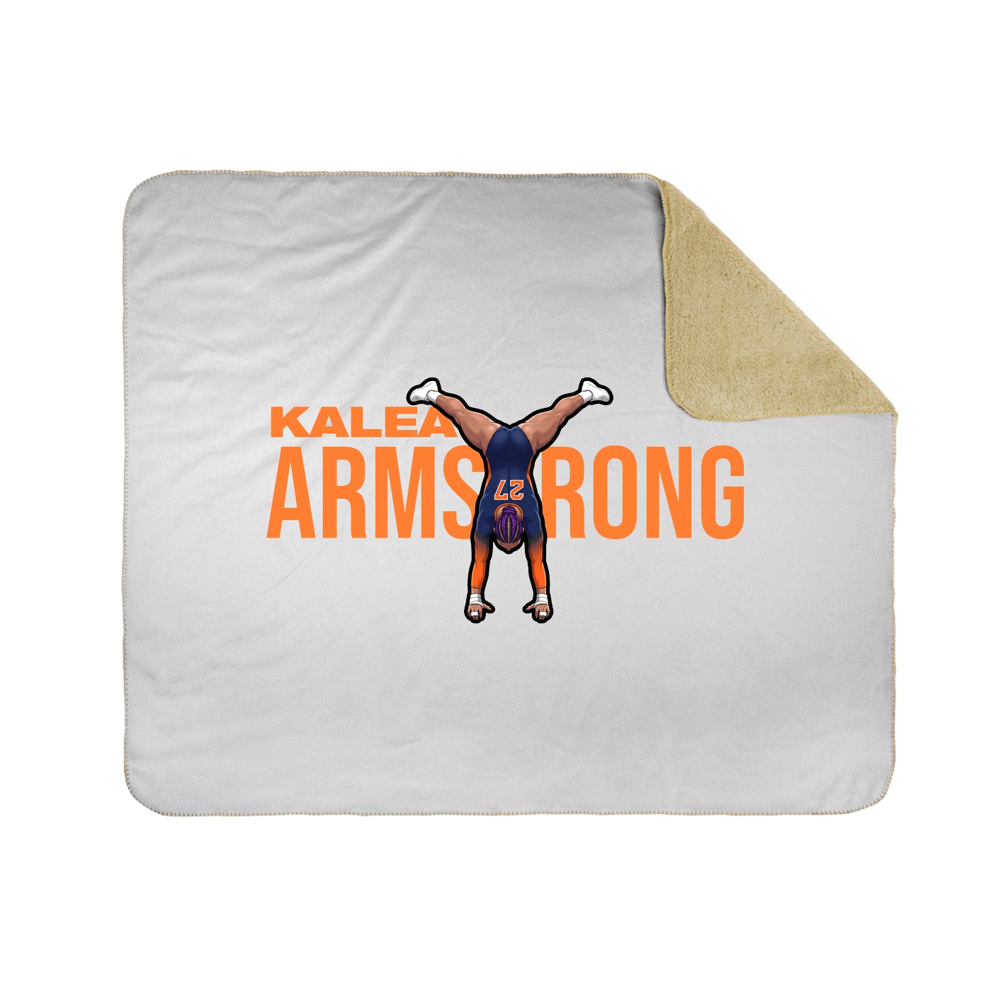 Throw Blanket — Player Name in White