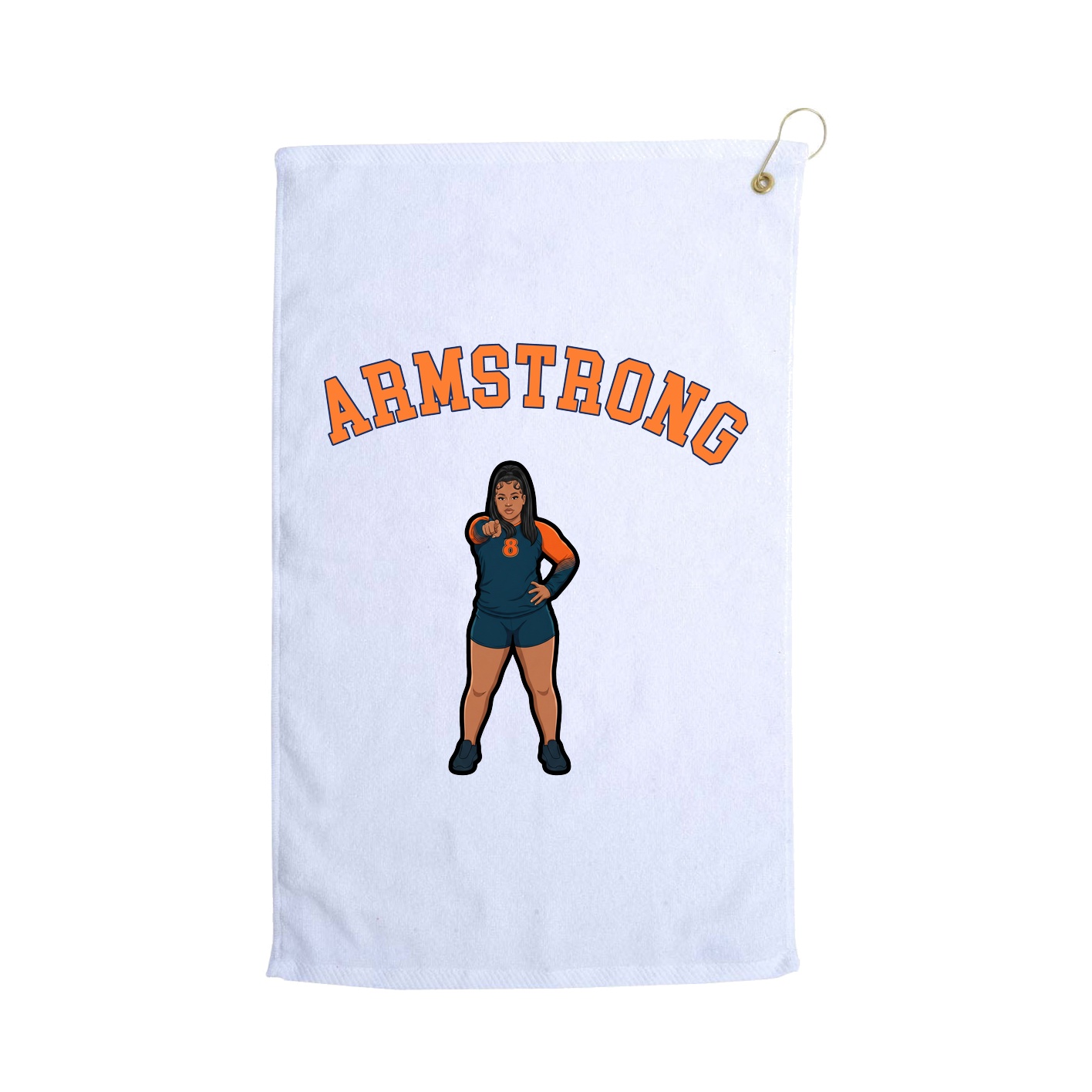 Golf Towel — Shirsey Arch in White