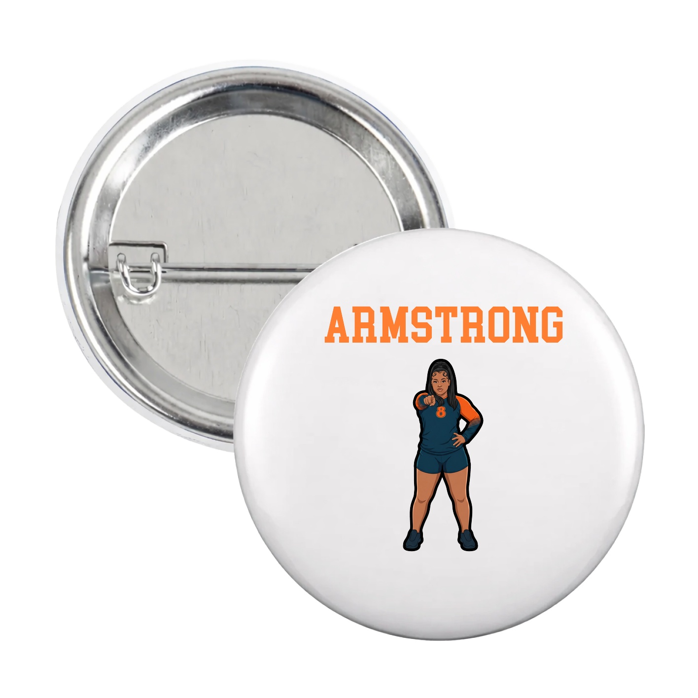 Game Day Button — Shirsey in White