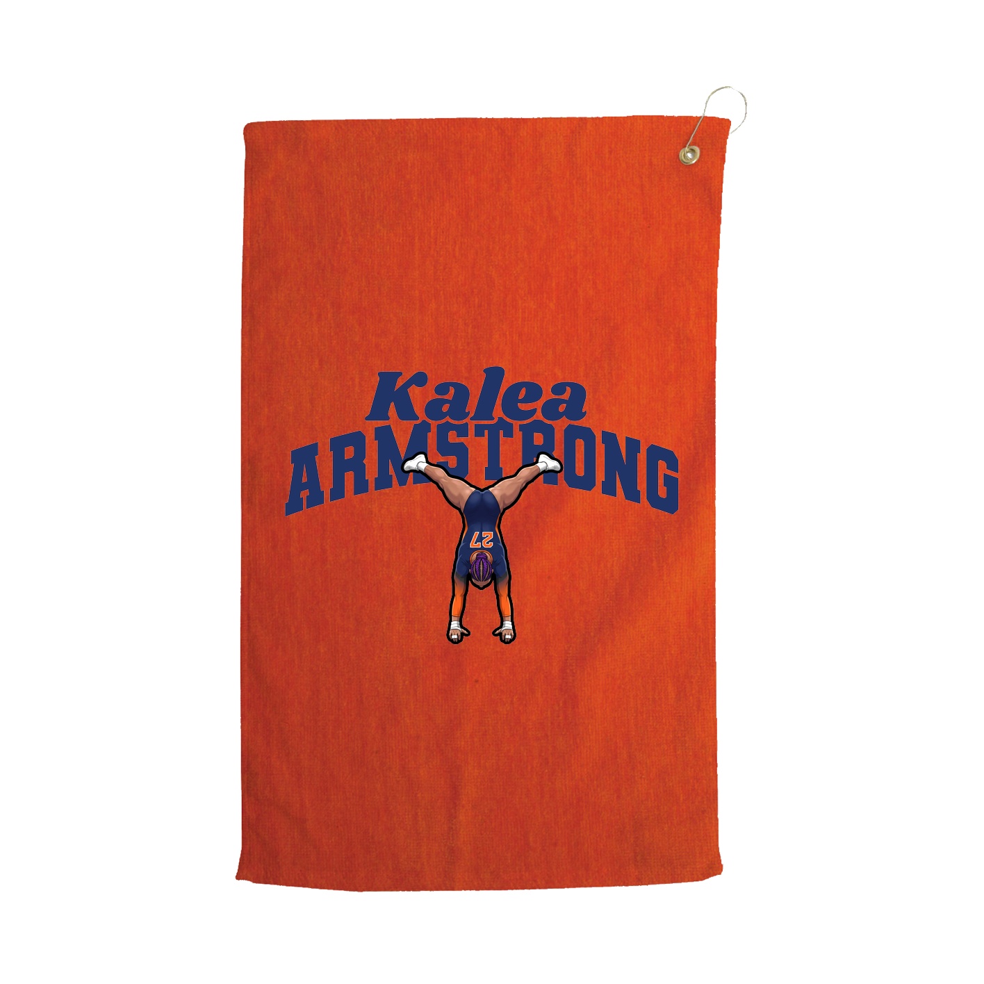Golf Towel — Signature Arch in Orange