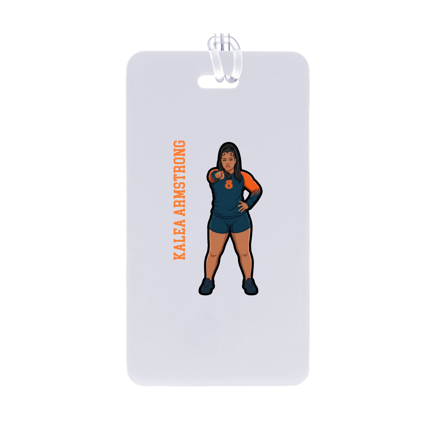 Bag Tag — Name Vertical in Classic