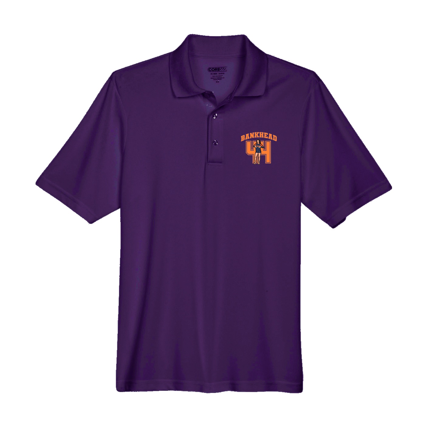 Performance Polo — Number in Purple