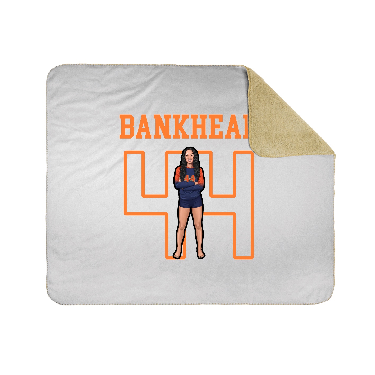 Throw Blanket — Shirsey in White