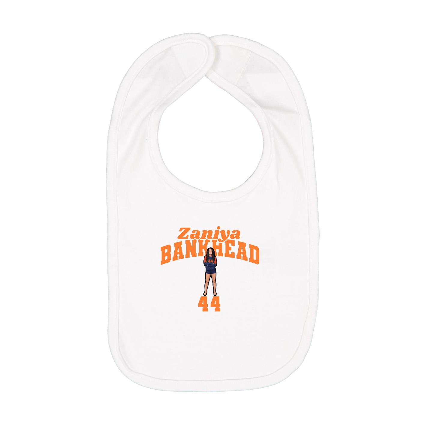 Infant Bib — Signature Arch in White
