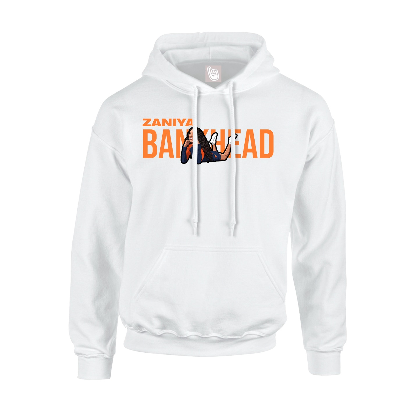 Youth Hoodie — Player Name in White