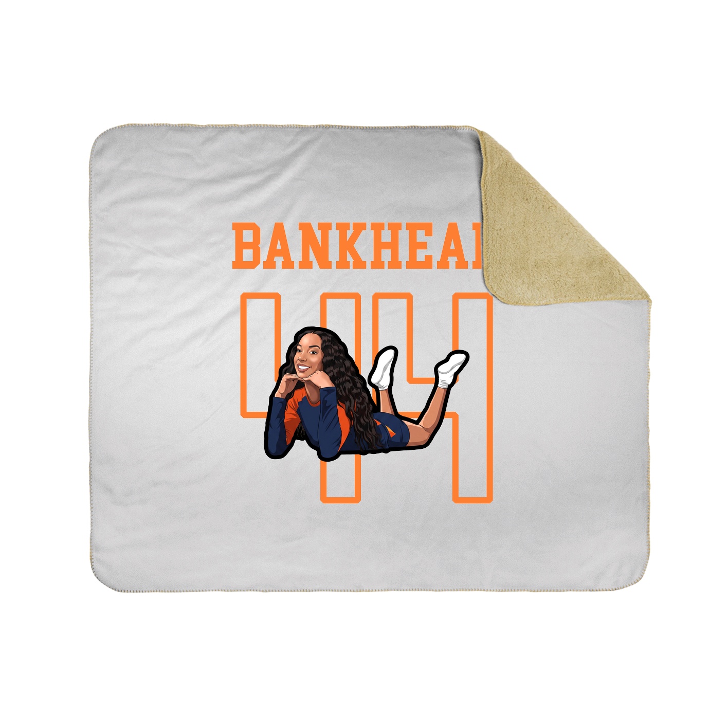 Throw Blanket — Shirsey in White