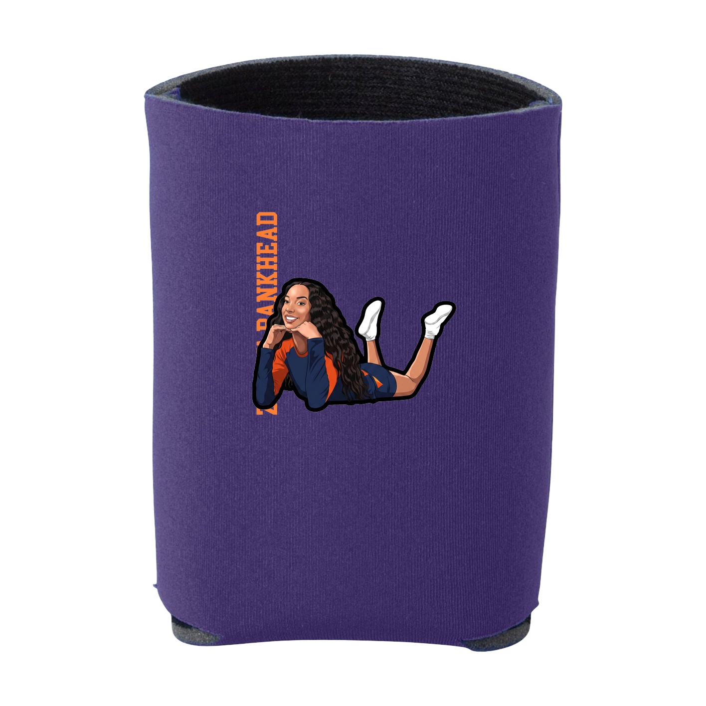 Can Holder — Name Vertical in Purple