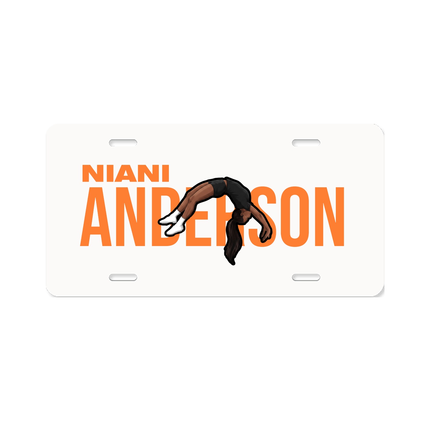 License Plate — Player Name in Classic