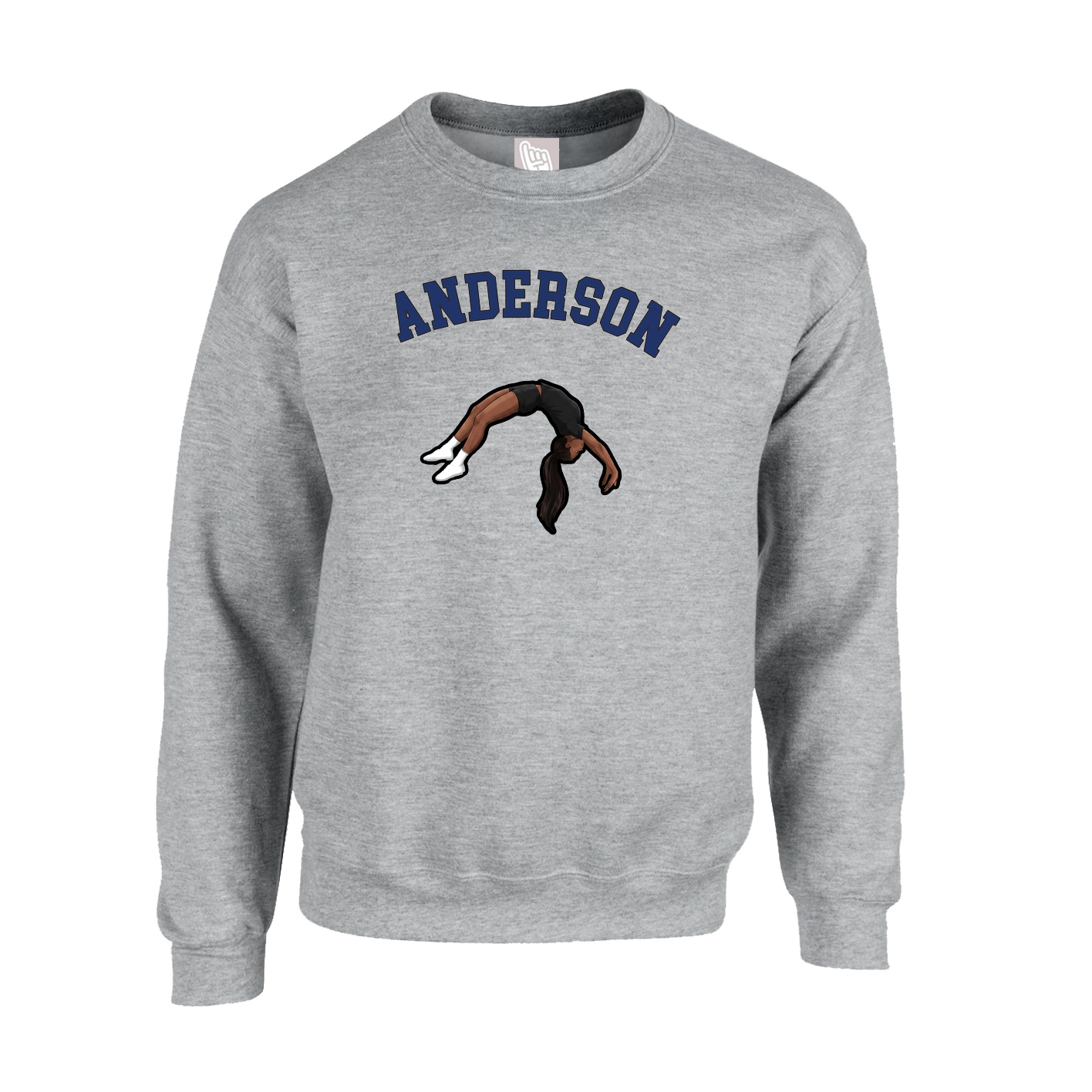Fleece Crew — Shirsey Arch in Grey