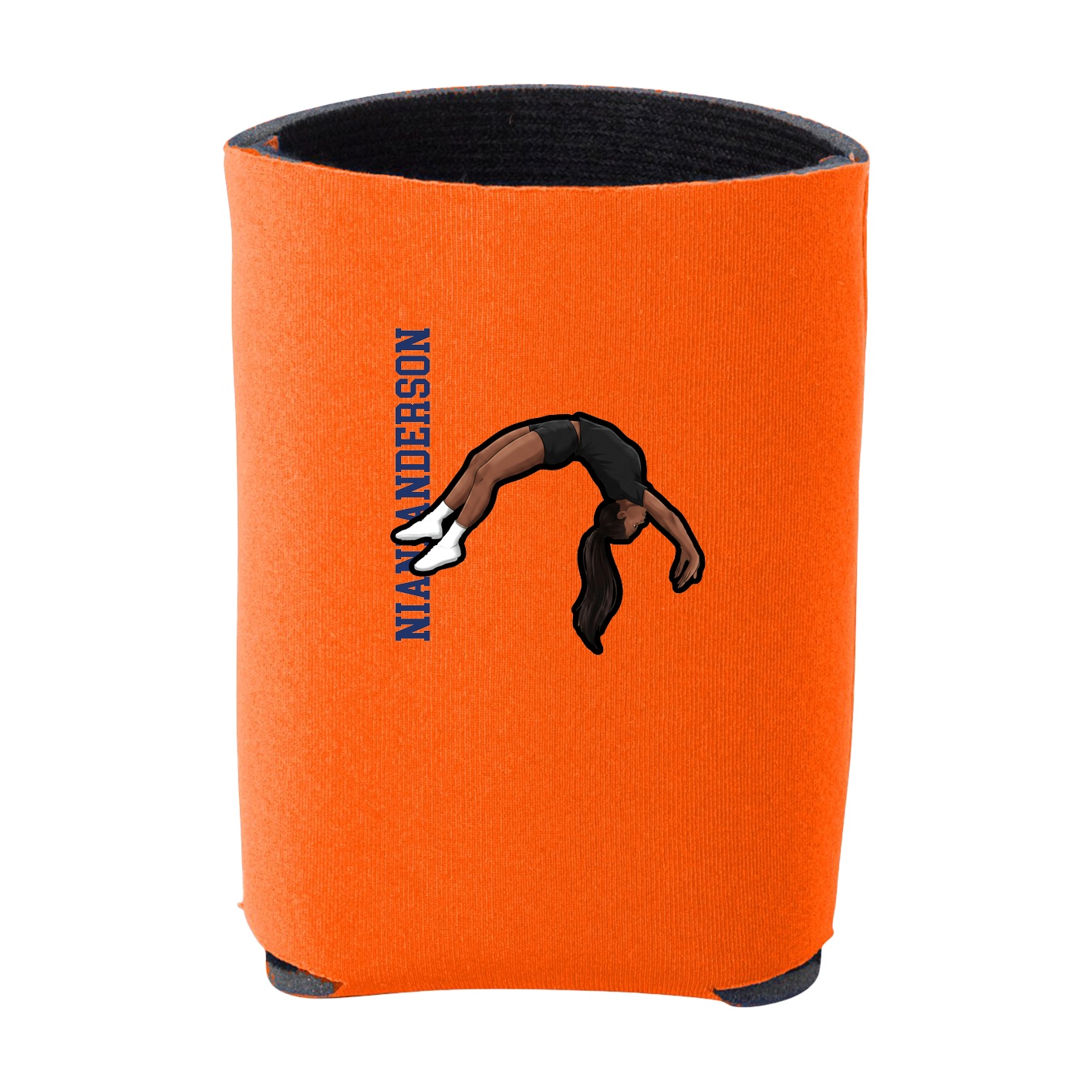 Can Holder — Name Vertical in Orange