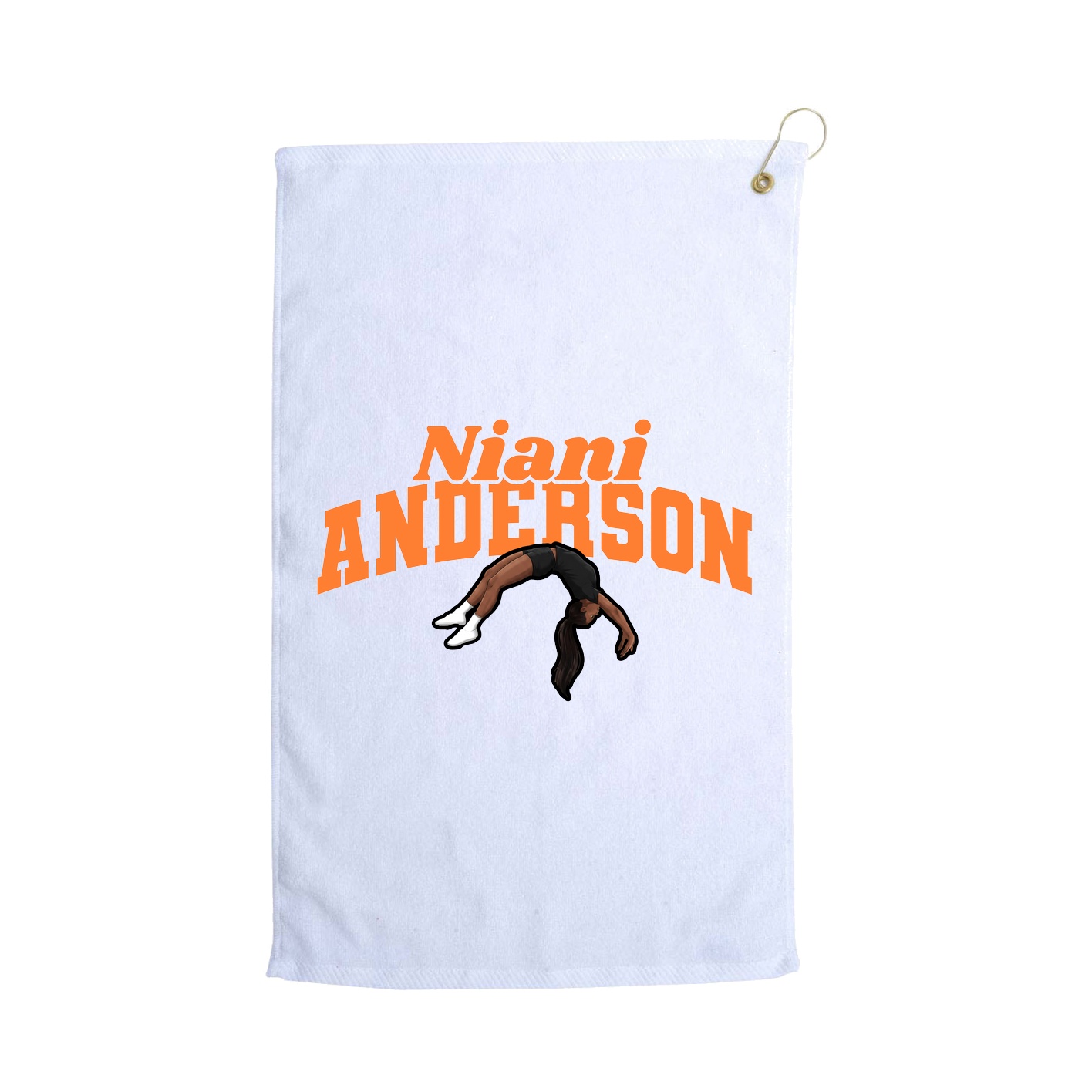 Golf Towel — Signature Arch in White