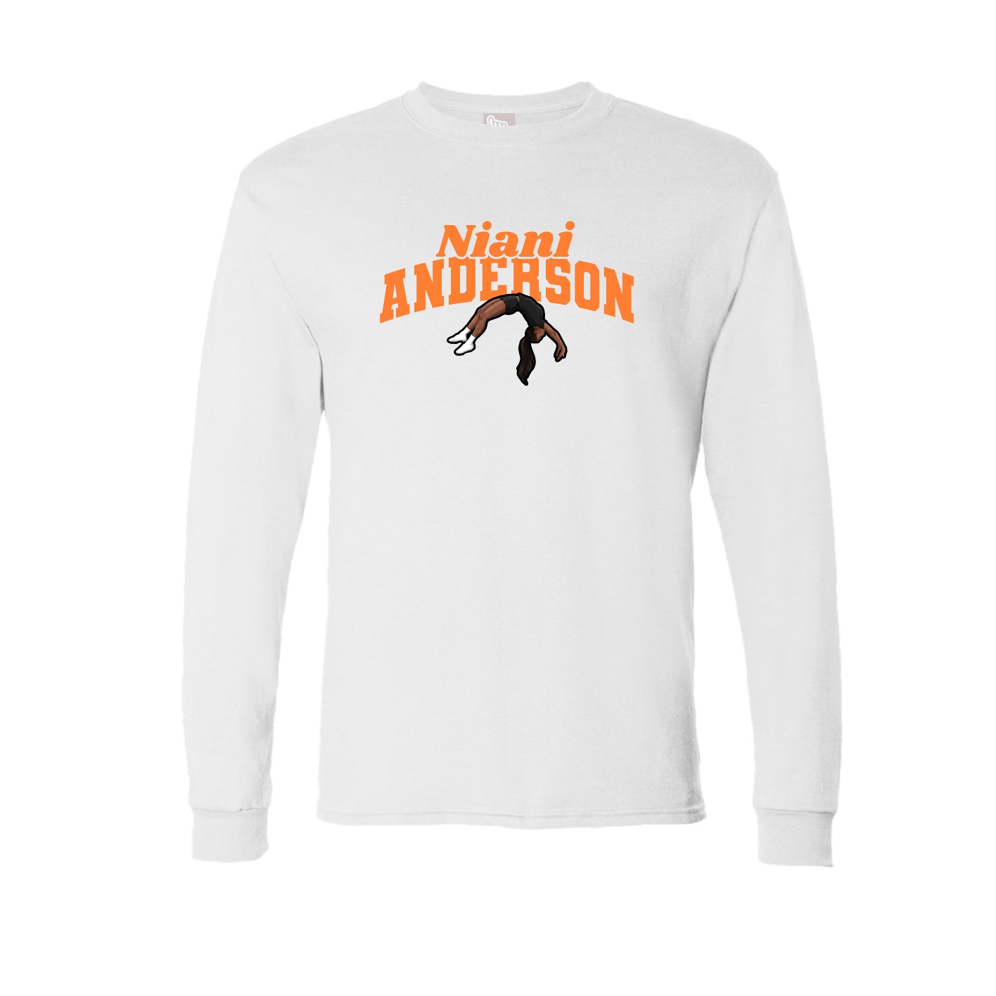 Long Sleeve Tee — Signature Arch in White