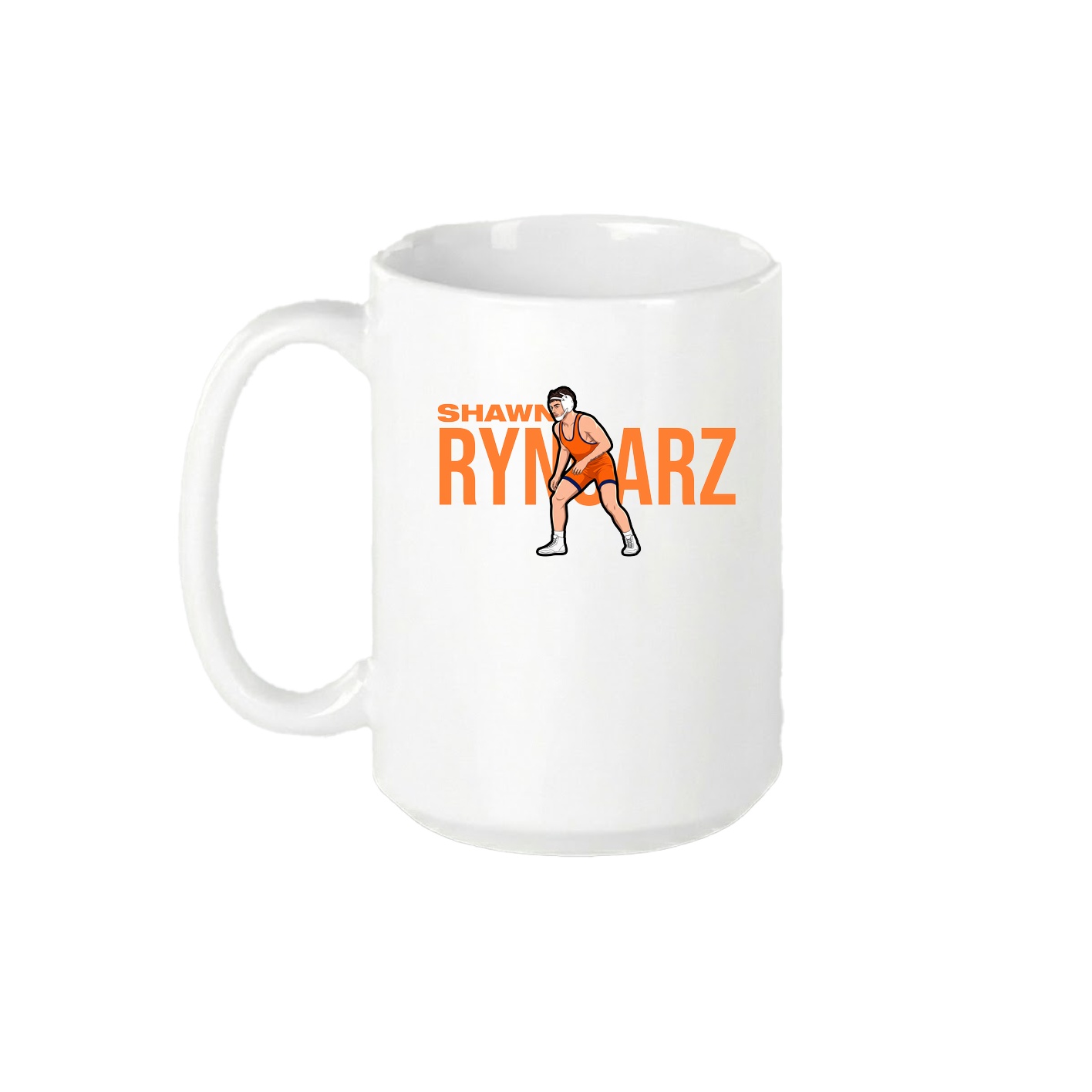 15oz Coffee Mug — Player Name in White