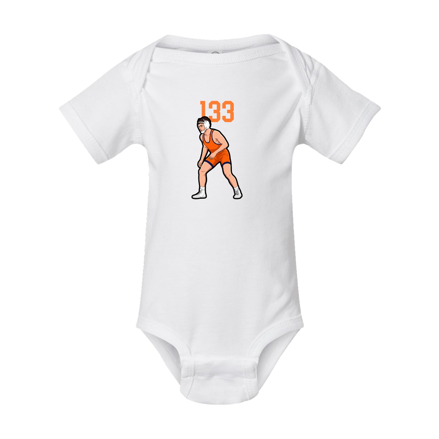 Baby Onesie — Number Top in White