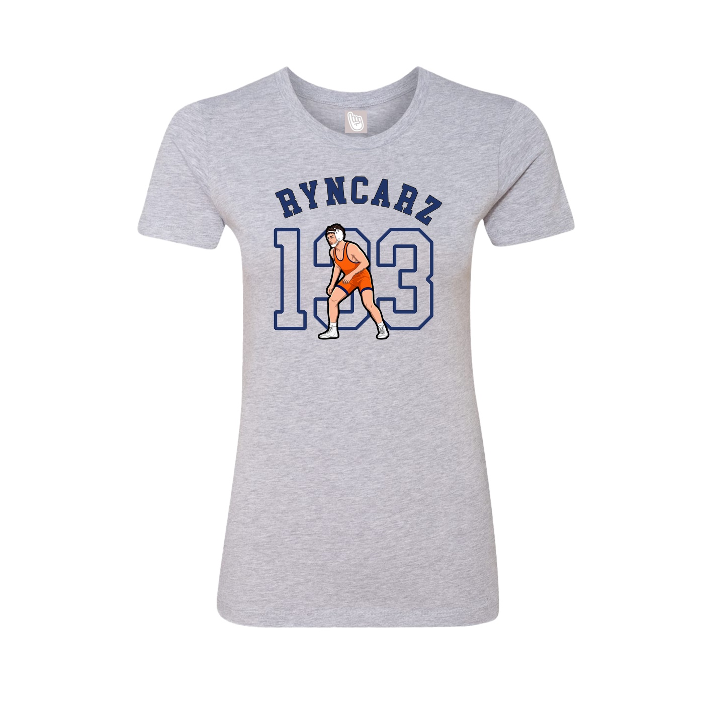 Fitted Women's Tee — Shirsey Arch in Grey